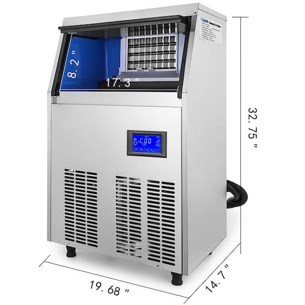 120kg/24h Bullet Ice Making Machine Portable Commercial Ice Maker