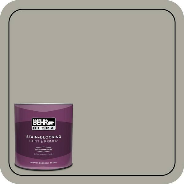 BEHR ULTRA 1 qt. #ECC-48-1 Winter Rye Extra Durable Eggshell Enamel Interior Paint & Primer