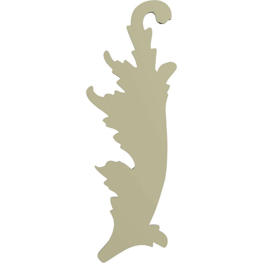 Primed Polyurethane Robin Scroll Left Onlay, 9-1/8"
