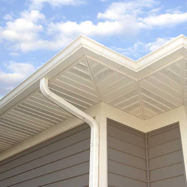 Gibraltar Building Products 5 in. White Aluminum K-Style Gutter 