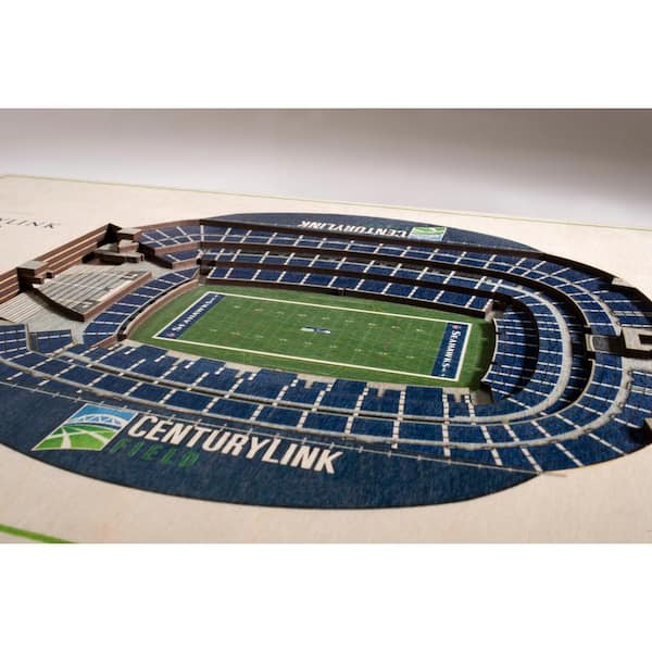 YouTheFan NFL Seattle Seahawks 5-Layer Stadiumviews 3D Wooden Wall