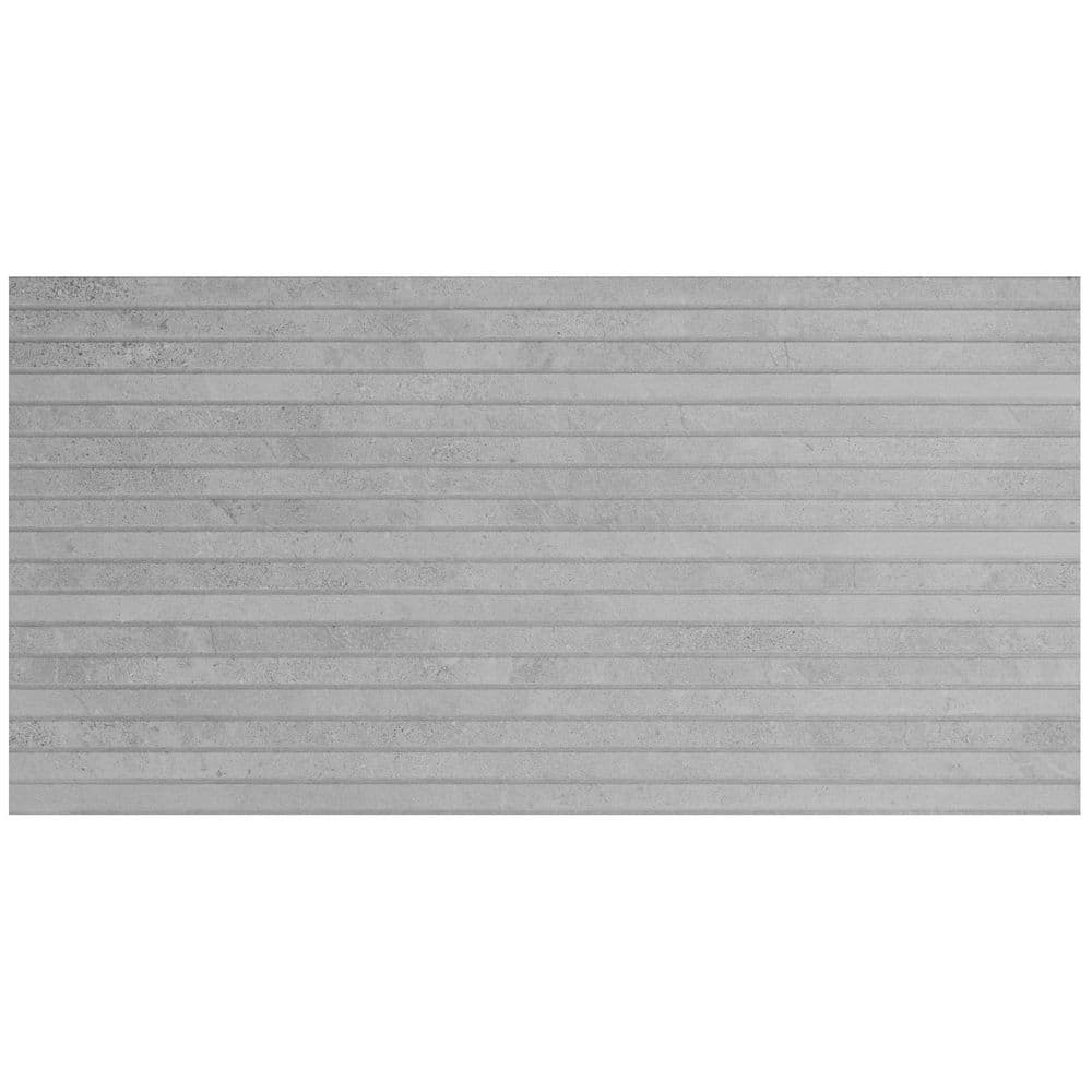 Lustro Ribbon Ice Light Gray 4 in. x 0.39 in. Matte Porcelain Floor and Wall Tile Sample price history on PriceWatchPro