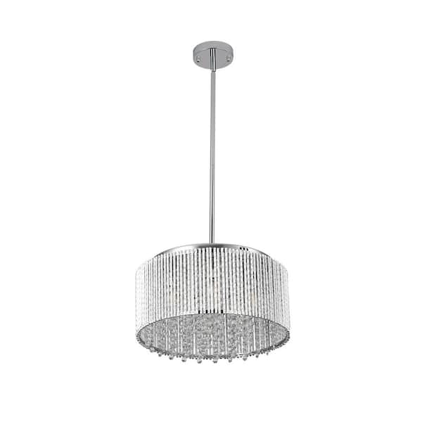 Amucolo 7-Light Modern Crystal Chandelier for Living-Room Round Cristal ...