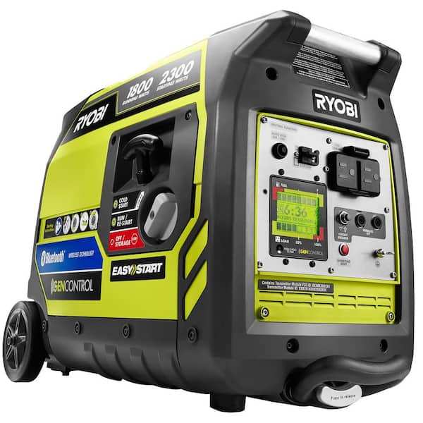 RYOBI Bluetooth 2,300 Starting Watt Super Quiet Gasoline Powered