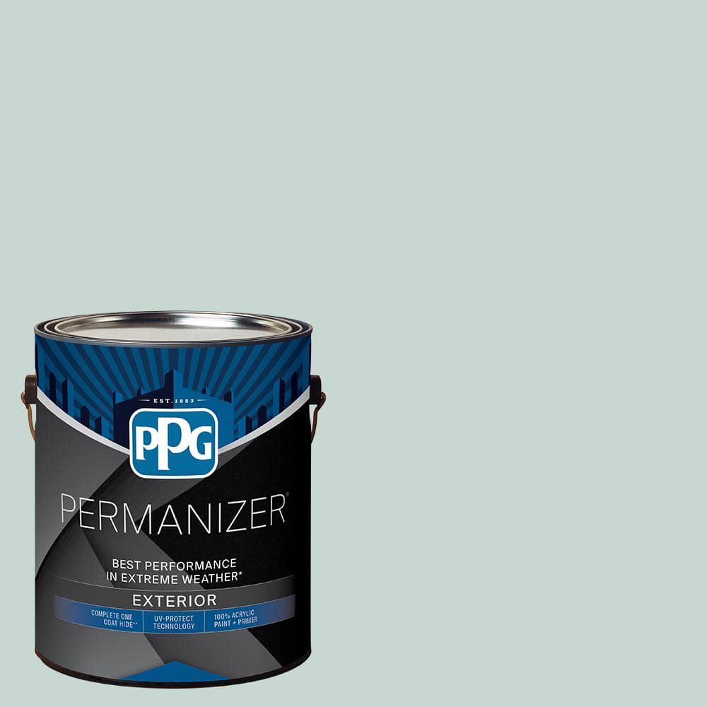PERMANIZER 1 gal. PPG11432 Blue Lullaby SemiGloss Exterior Paint PPG11432PZ1SG The Home Depot