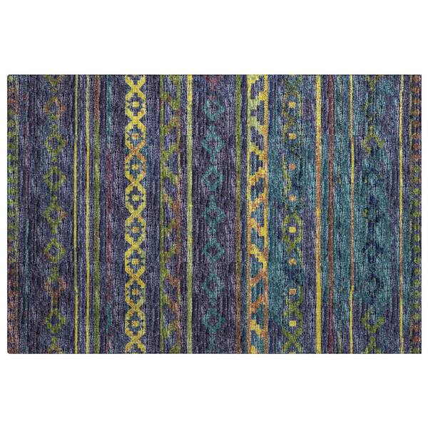 Dream Shag Premium Machine Washable Abstract ADS116 Multi 2 ft. x 3 ft. Accent Rug