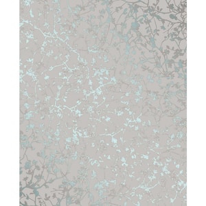 Palatine Teal Leaves Paper Strippable Wallpaper (Covers 56.4 sq. ft.)