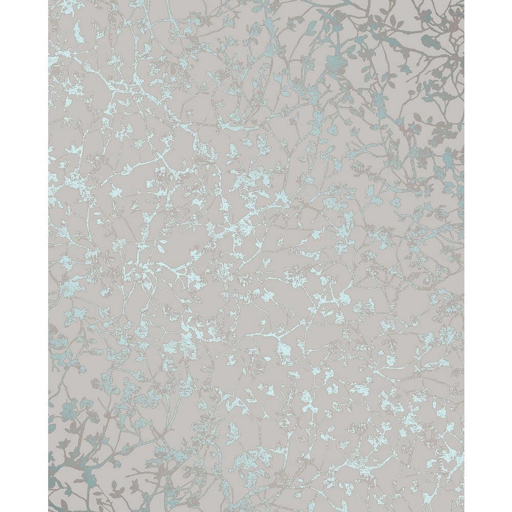 Decorline Palatine Teal Leaves Wallpaper Teal Wallpaper Sample 2735