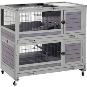 Rabbit Hutch Outdoor Bunny Cage (Inner Space 14.1 sq. ft.)