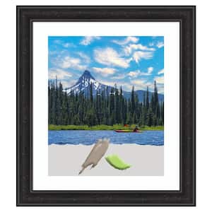 Shipwreck Black Narrow Picture Frame Opening Size 20 x 24 in. (Matted To 16 x 20 in.)