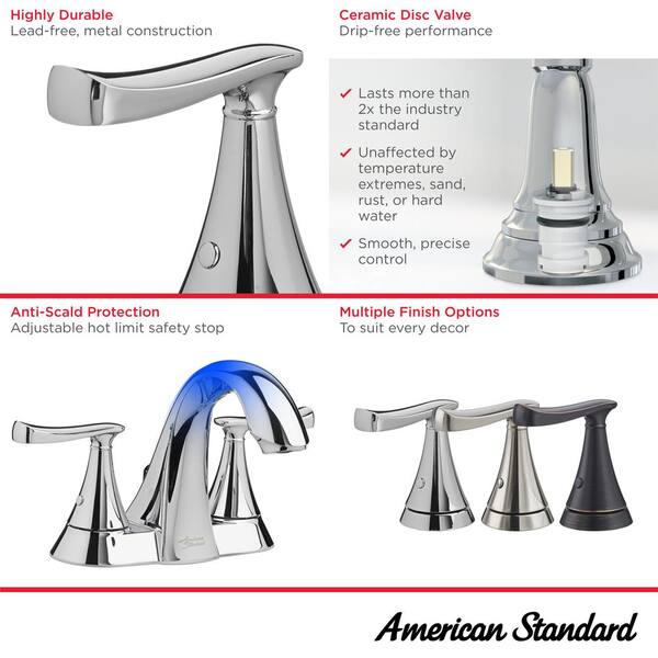 Chatfield 4 in. Centerset 2-Handle Bathroom Faucet in Brushed Nickel Chatfield 4 in. Centerset 2-Handle Bathroom Faucet in Brushed Nickel