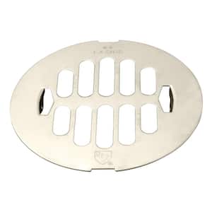 4-1/4 in. O.D. Snap-In Shower Drain Strainer in Polished Nickel