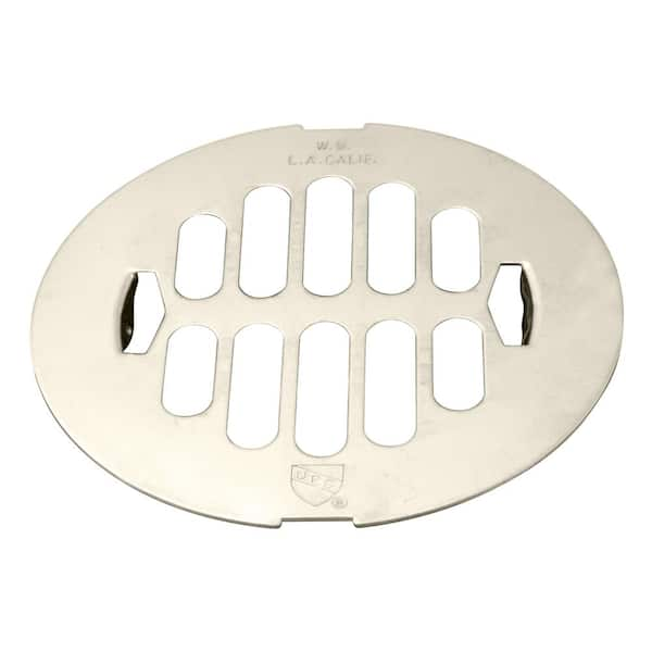 4-1/4 in. O.D. Snap-In Shower Drain Strainer in Polished Nickel