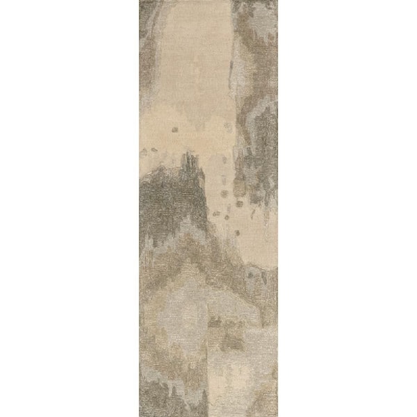 Siwalik 2 ft. 6 in. x 8 ft. Wool Beige Indoor Runner Rug