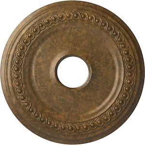 1-1/8 in. x 18-5/8 in. x 18-5/8 in. Polyurethane Classic Ceiling Medallion, Rubbed Bronze