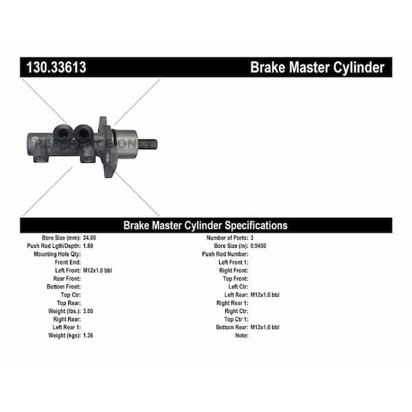 Centric Parts Premium Master Cylinder - Preferred
