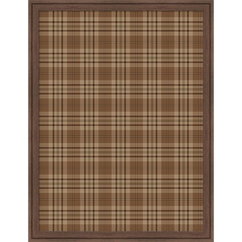 Florence 26 in. x 20 in. Brown Plastic Framed Canvas Magnetic Memo Board price history on PriceWatchPro