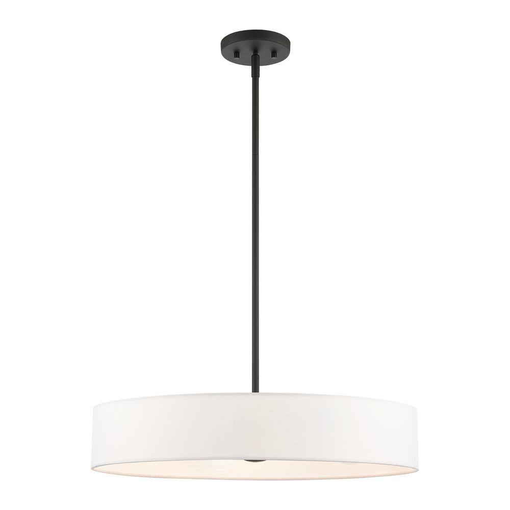 Venlo Elegance 4-Light Indoor/Outdoor Drum Pendant with Crystal Accents