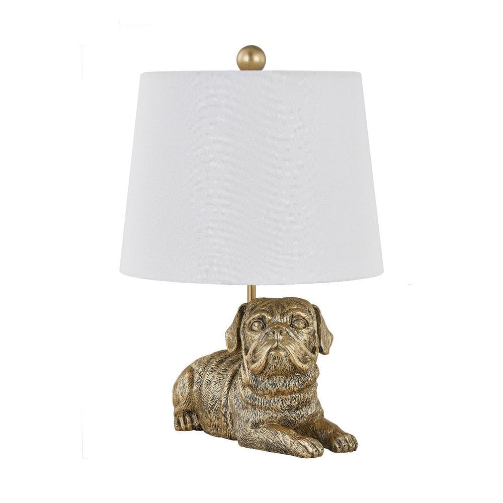 23.5 in. Antiqued Novelty Table Lamp with White Linen price history on PriceWatchPro