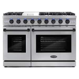 Cosmo 48 in. Haven Collection 7 cu. ft. Double Oven Gas Range, 6