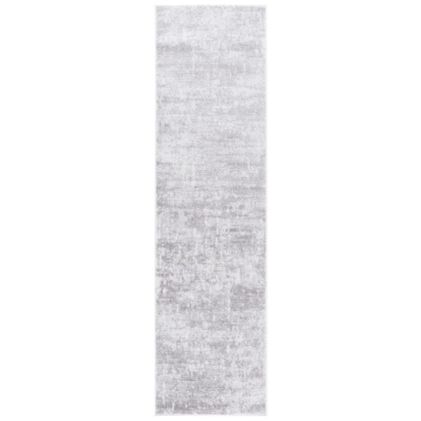 Amelia 700 2 ft. x 10 ft. Ivory/Stone Gray Abstract Runner Rug
