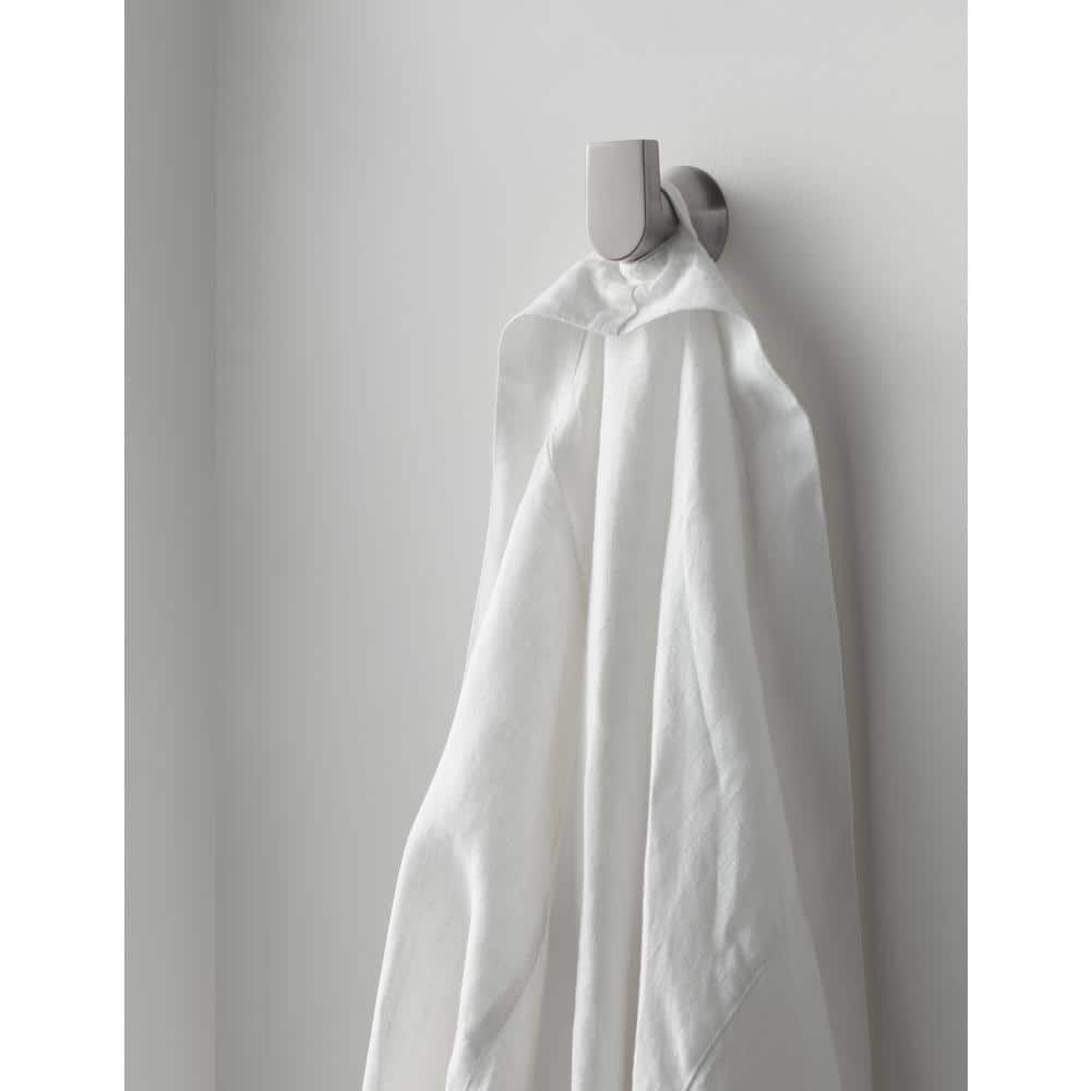 Brushed Nickel Single J-Hook Wall Mounted Robe Hook