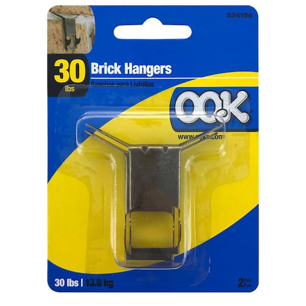 Brick Hooks Clips (24 Pack) for Hanging No Drill, Brick Hangers for Wall  Hanging Outdoor Indoor
