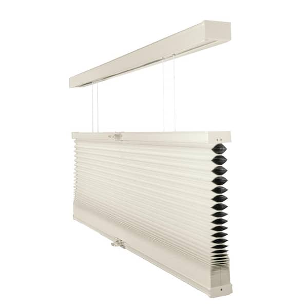 Chicology Cut-to-Size Limestone Cordless Top Down Bottom Up Blackout Insulating Polyester Cellular Shade 46.5 in. W x 72 in. L