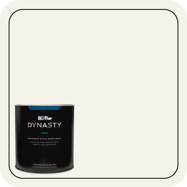 BEHR DYNASTY 1 qt. #BWC-11 Fresh Popcorn Satin Enamel Interior Stain-Blocking Paint and Primer