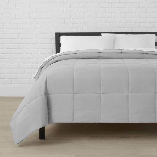 StyleWell Gray Reversible Microfiber Twin Comforter