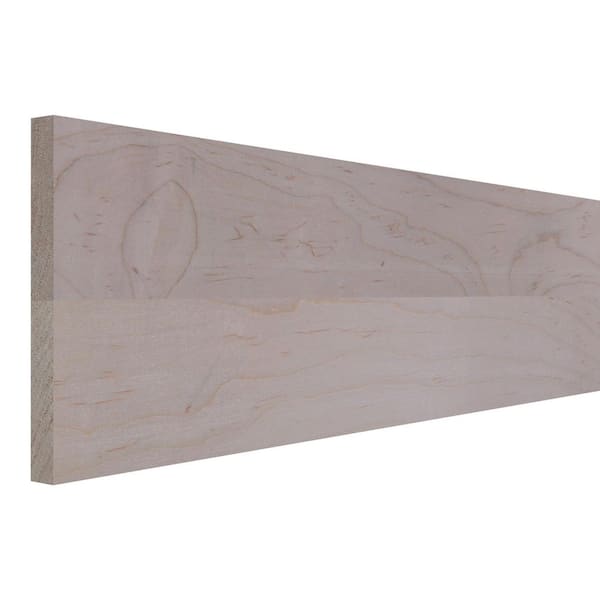 Ornamental Mouldings 0.75 in. D x 7.25 in. W x 24 in. L Unfinished Natural Soft Maple Wood Board