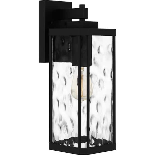 Quoizel Balchier 1-Light Matte Black Outdoor Wall Lantern Sconce
