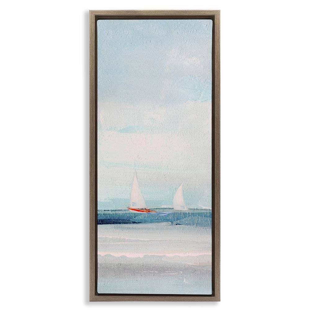 Stupell Industries Sailboat Pair Floating by Sally Swatland Brown ...