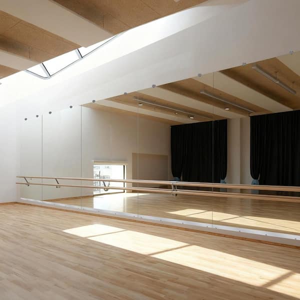 46 in. W x 72 in. H Rectangular Frameless Tempered HD Wall Mirror/Gym Mirror/Dance Mirror