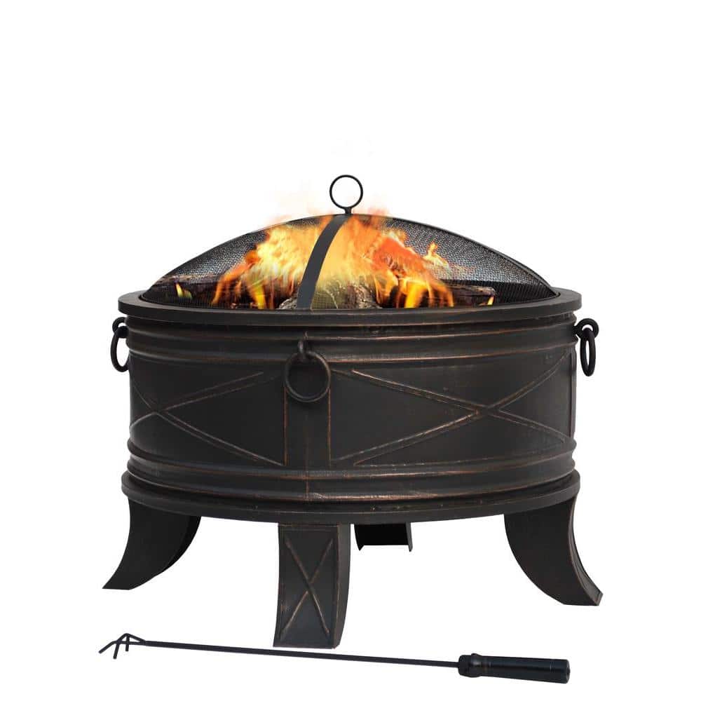 Hampton Bay Quadripod 26 In Round Fire Pit Ft 51161 The Home Depot
