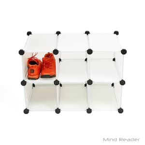 24.21 in. H x 16.54 in. W x 14.76 in. D White Plastic 6-Cube Organizer