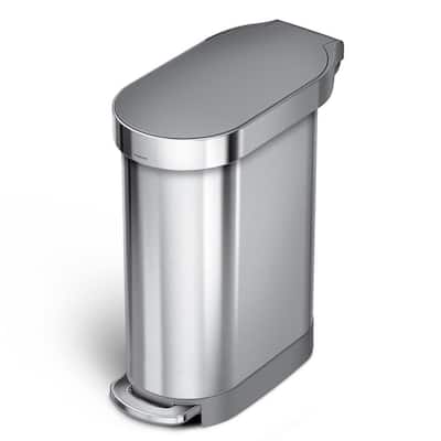Slim Trash Cans Trash Recycling The Home Depot