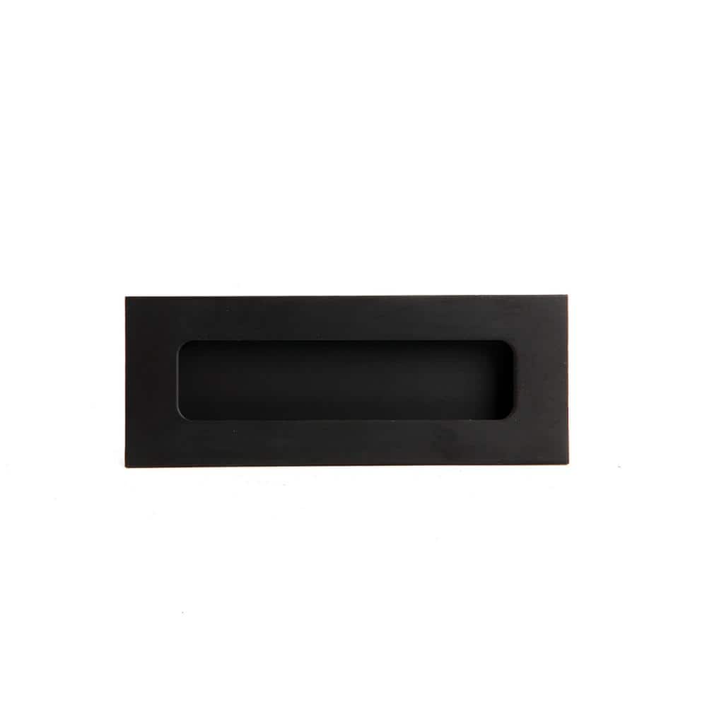 Matte Black Steel Barn Door Finger Pull