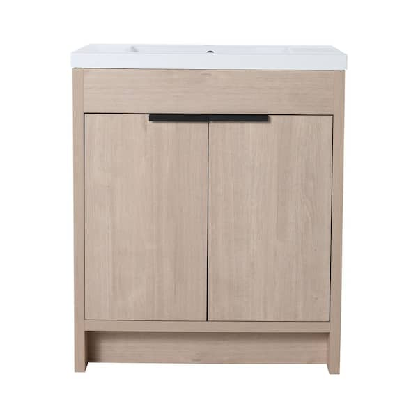 Quality Durable 30 in. W x 18 in. D x 35 in. H Freestanding Bath Vanity ...