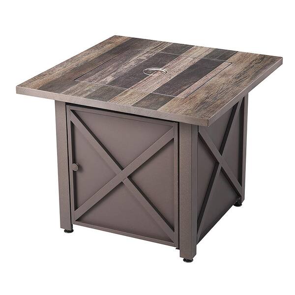 Endless Summer 30 In Square Rustic, Endless Summer Gas Fire Pit Table