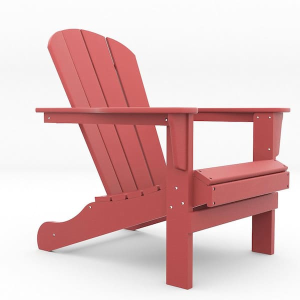 myhomore Classic Red Wood Adirondack Chairs (Set of 2)