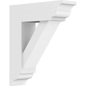 3 in. x 14 in. x 12 in. Traditional Bracket with Traditional Ends, Standard Architectural Grade PVC Bracket