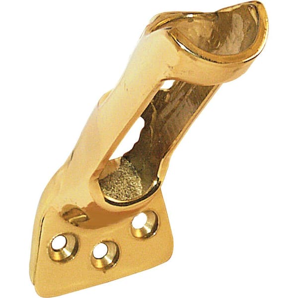Prime-Line 1 in. Solid Brass Flagpole Bracket