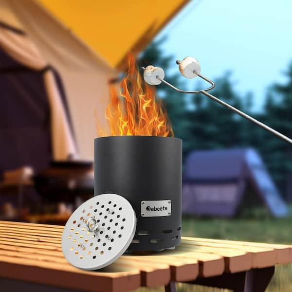 HOTEBIKE 10 in. H Smokeless Tabletop Fire Pit, Mini Tabletop