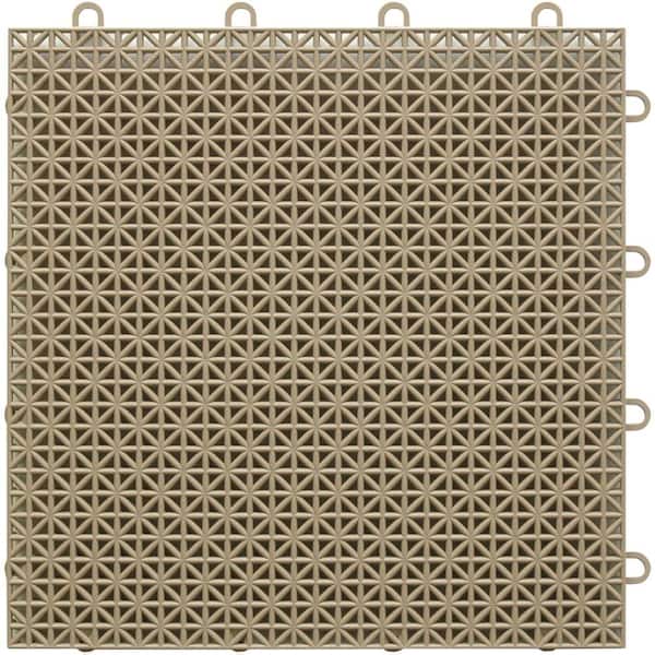 TopDeck Beige Polypropylene 1ft. x 1ft. Deck Tile (40 - Case)