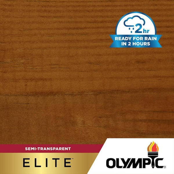 Elite 1 gal. ST-2003 Brick Red Semi-Transparent Exterior Stain and Sealer in One Low VOC