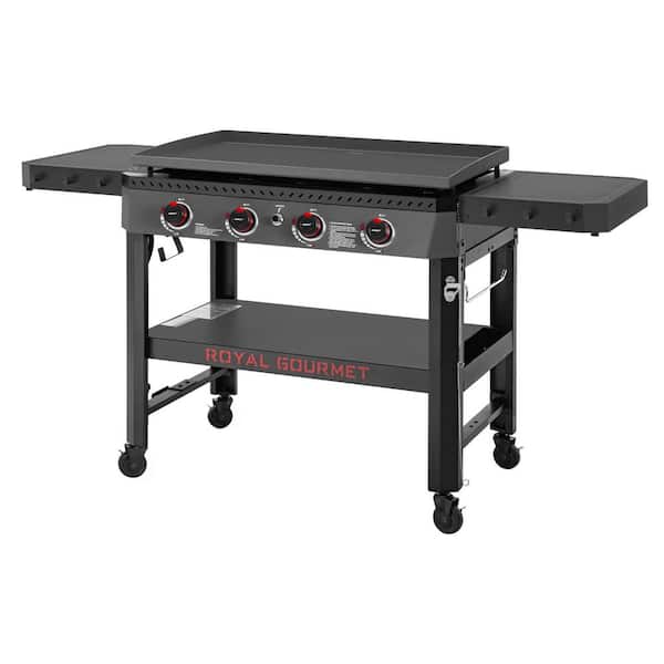 Royal Gourmet 4-Burner Propane Gas Griddle with Collapsible
