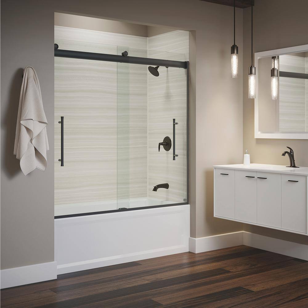 Buy Elmbrook 49.625 in. x 61.5625 in. Frameless Sliding Bathtub Door in