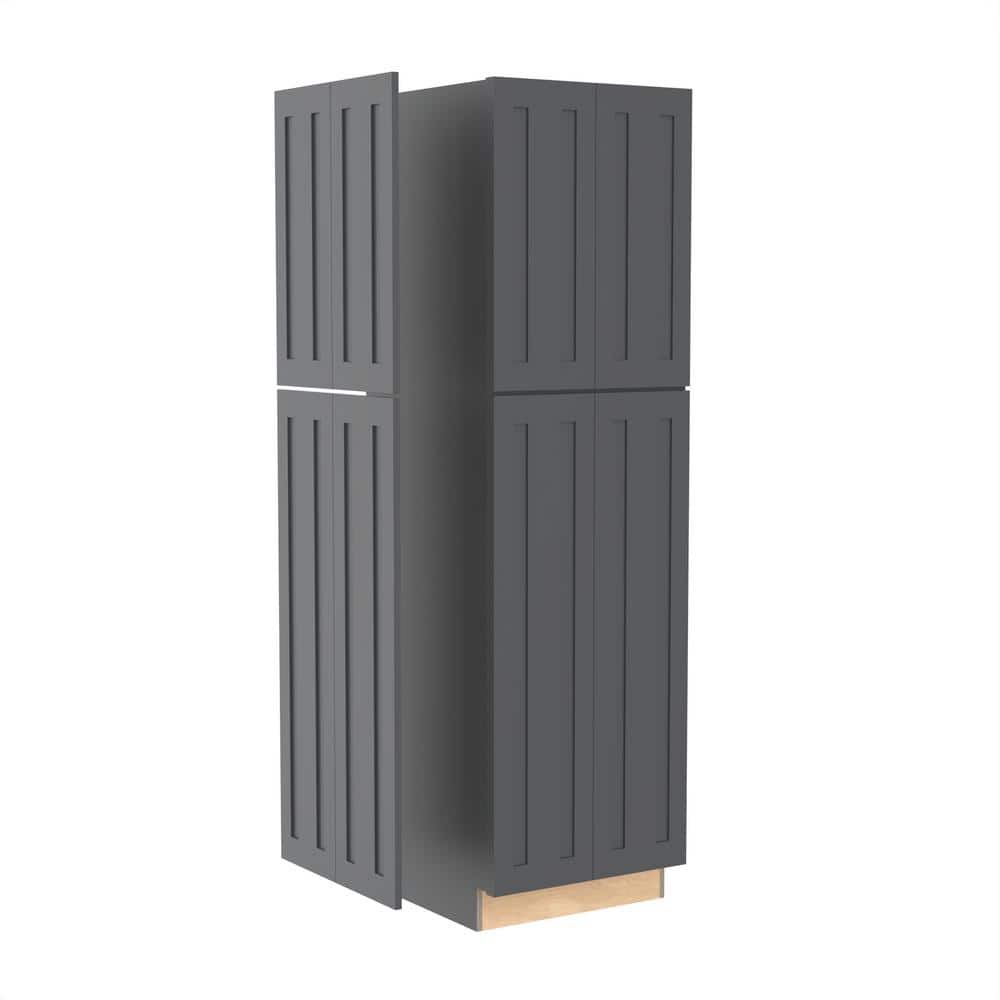 Grayson 23.8 in. W x 0.75 in. D x 84 in. H in Deep Onyx Painted Shaker Stock Assembled Pantry Kitchen Cabinet End Panel price history on PriceWatchPro