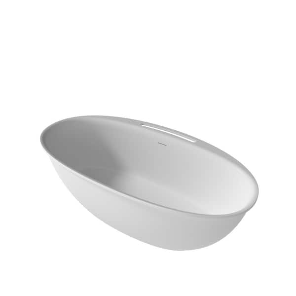 VANITYFUS 67 in. Stone Resin Flatbottom Solid Surface VANITYFUS 67 in. Stone Resin Flatbottom Solid Surface